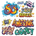 thumbnail image 1 of Beistle - 80's Graffiti Props - 3"-3' 7" - Pack of 12, 1 of 1
