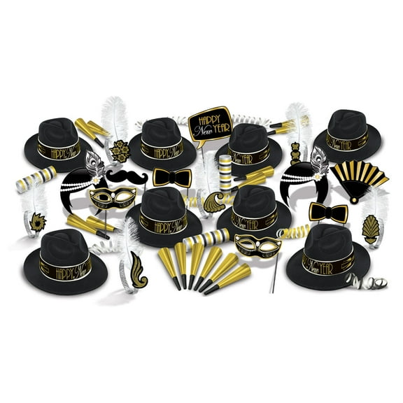 Beistle 80205-50 Roaring 20's New Year Party Assortment for 50