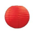 thumbnail image 1 of Paper Lanterns 9 1 by 2" Red - 6 Pack (3 Per Package), 1 of 3