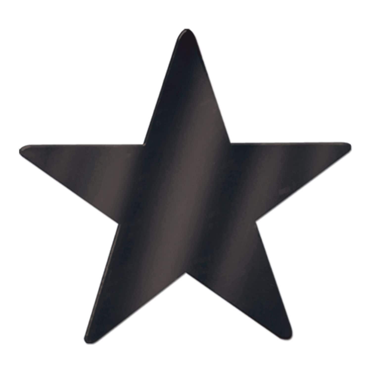 Beistle 9" Foil Star Cutouts Black 13/Pack 55838-BK