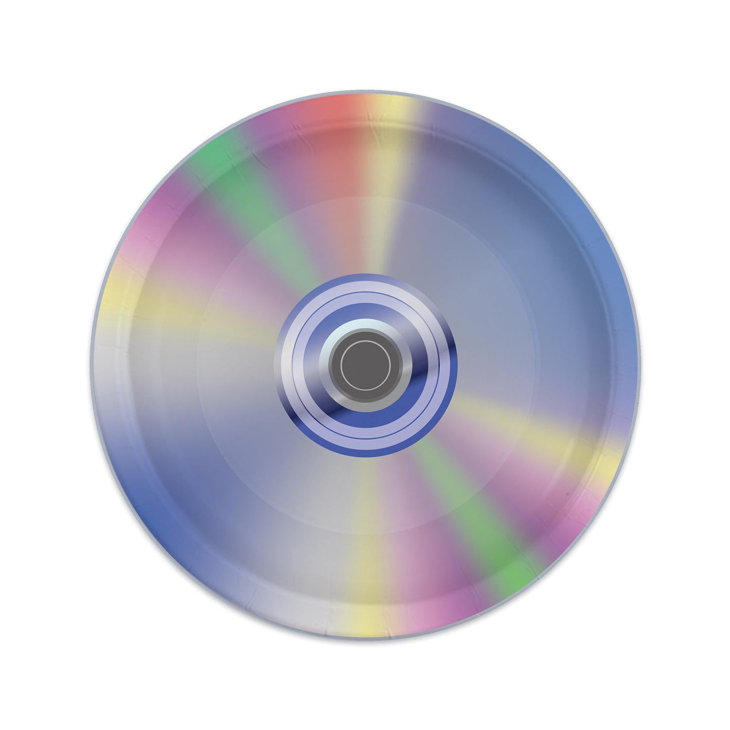96 Pack Bulk 90's CD Party Paper Plates 9 inch