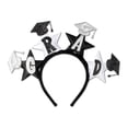 thumbnail image 1 of Beistle Adjustable Glittered Grad Headband Black/Silver 60568-BKS, 1 of 2