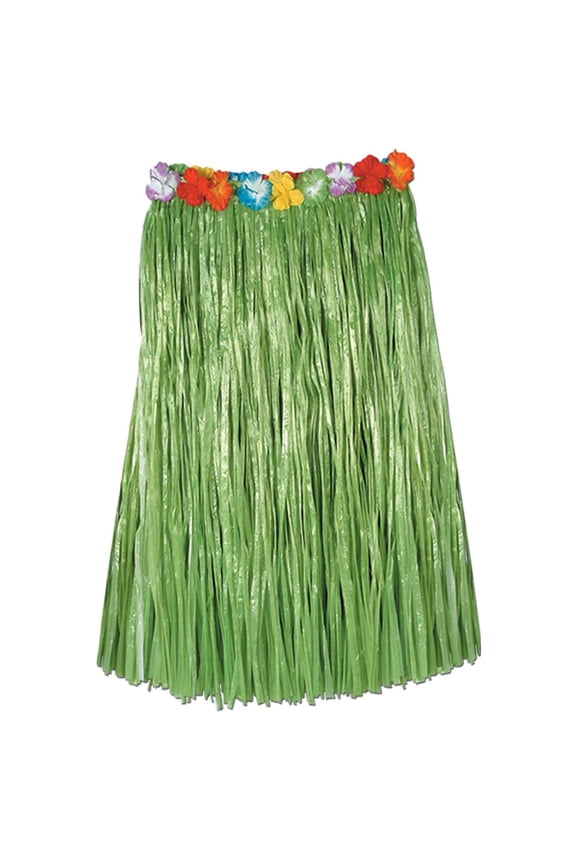 Party Decoration Adult Artificial Grass Hula Skirt 36"W X 32"L Green - 12 Pack (1 Per Package)