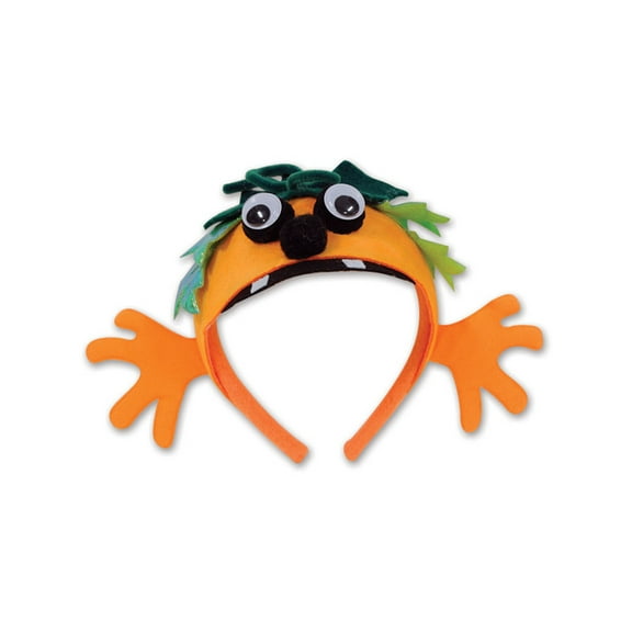 Beistle Adults Halloween Pumpkin Character Headband Costume Accessory