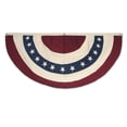 thumbnail image 1 of Beistle Americana Fabric Bunting, 4' (Dark Red/White/Dark Blue), 1 Piece Pack, 1 of 1