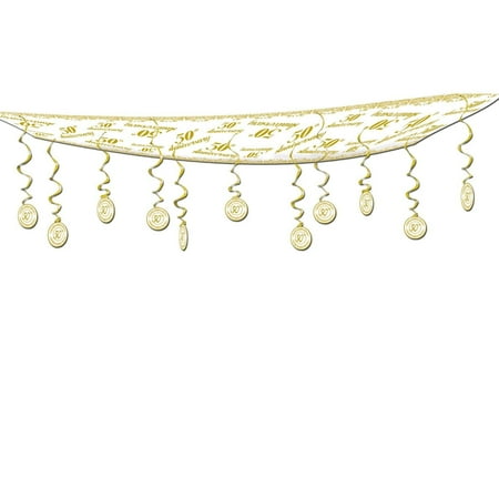 6 Pack Beistle 50th Anniversary Ceiling Decoration