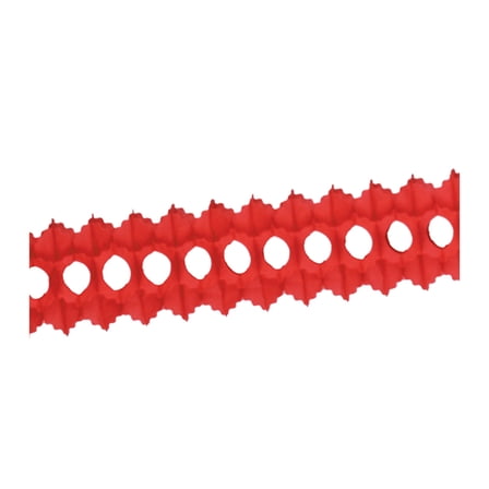 Beistle Arcade Garland 5 1 By 2" X 12' Red - 12 Pack