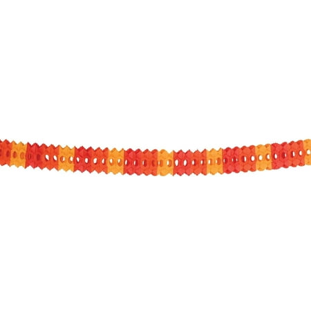 12 Pack Beistle Thanksgiving Packaged Arcade Garland - golden-yellow - orange - red