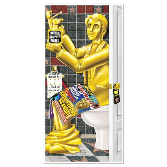 12 Pack Beistle Awards Night Restroom Party Door Cover