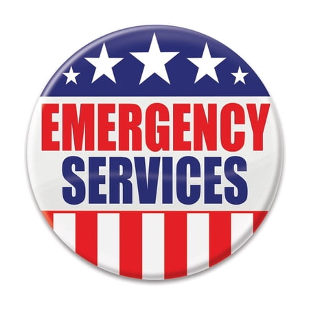 Beistle BT001 2 in. Emergency Services Button