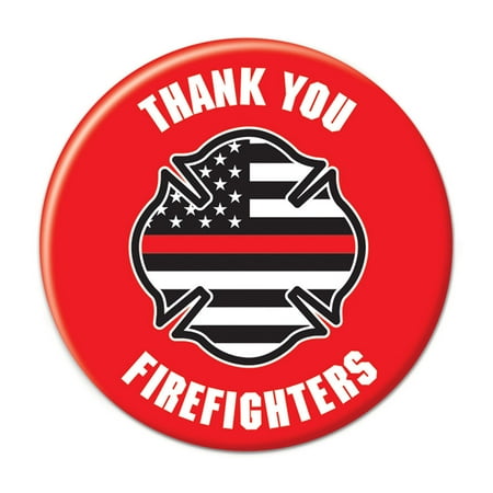 Thank You Firefighters Button