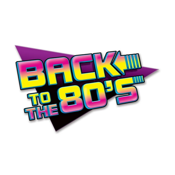 Beistle Back To The 80's Sign 15 1/2" x 24