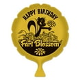 thumbnail image 1 of Beistle Set of 6 Yellow and Black "Happy Birthday Fart Blossom" Whoopee Cushion Party Favors 8, 1 of 1