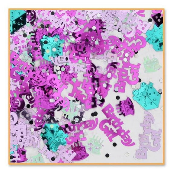 Beistle Birthday Girl Confetti - Multicolor