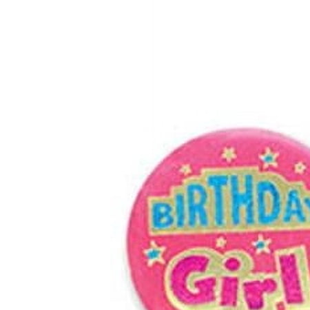 Beistle Birthday Girl Satin Button