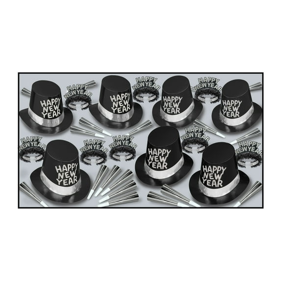 New Year Black Tie Asst for 50