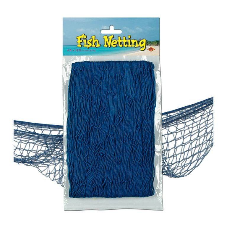 The Beistle Company Fish Netting Wall Decor, Blue