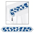 thumbnail image 1 of Beistle Blue Printed Grad Cap Paper Table Runner (Case of 12), 1 of 6