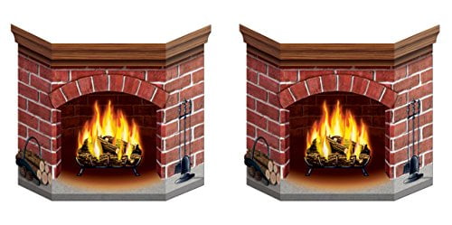 Beistle Brick Fireplace Standup