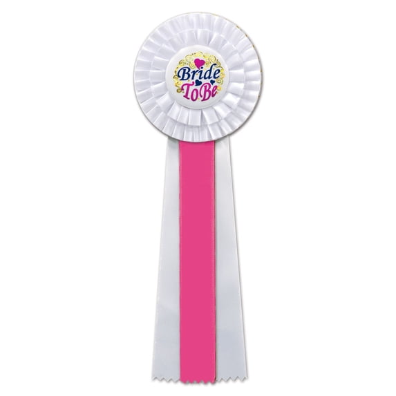 Beistle RD13 Bride to Be Deluxe Rosette, 41/2 by 131/2-Inch, 1-Pack