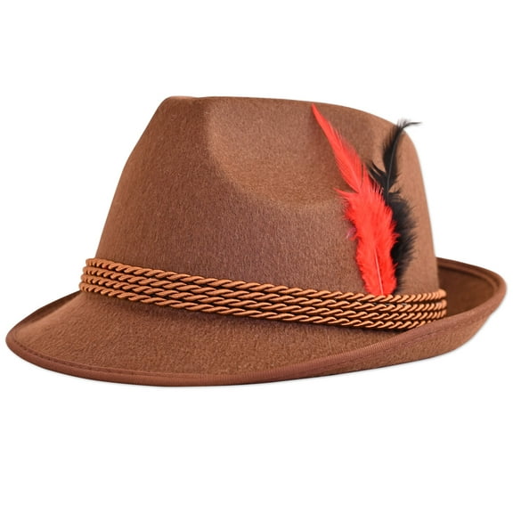 Brown Alpine Hat, (1/Pkg)