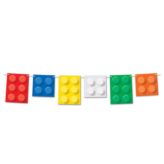 Beistle Building Blocks Banner 6ft.