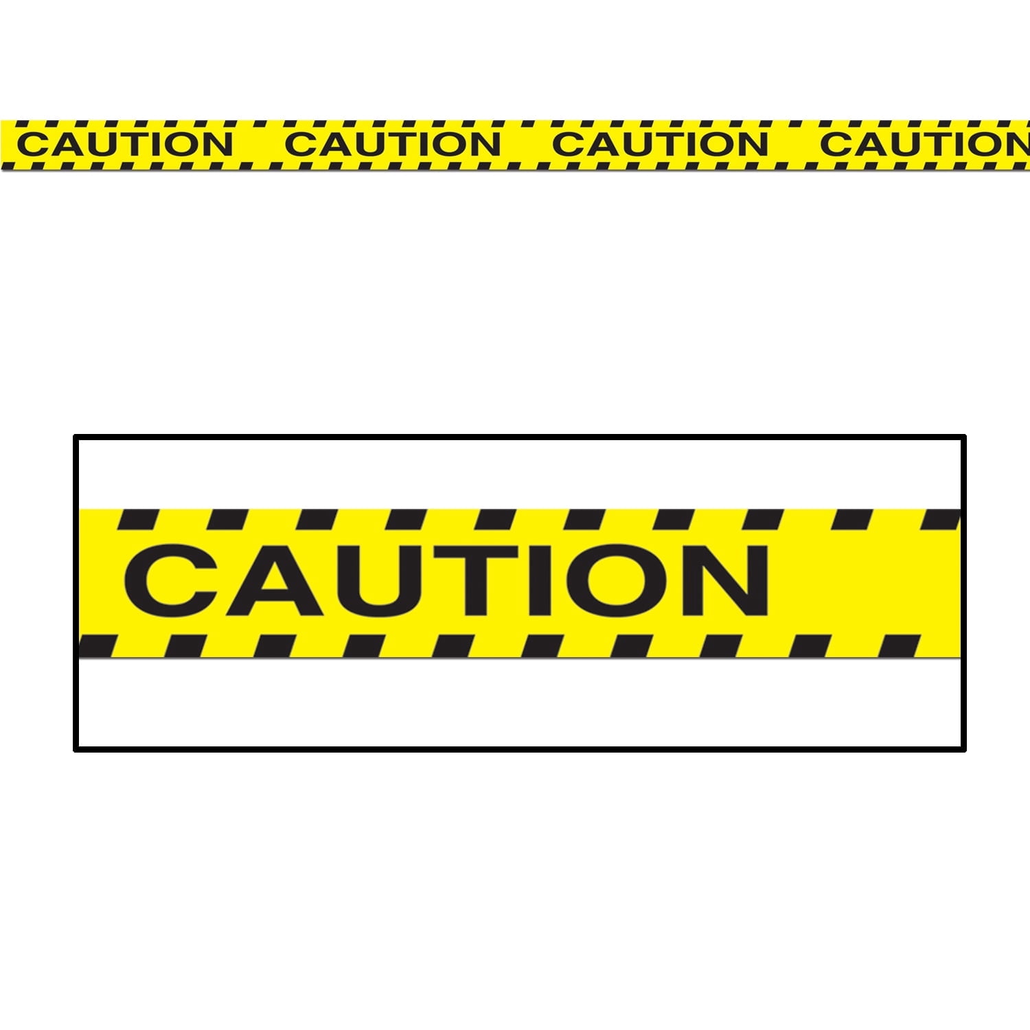 Beistle - Caution Party Tape - 3" x 20' - Pack of 12