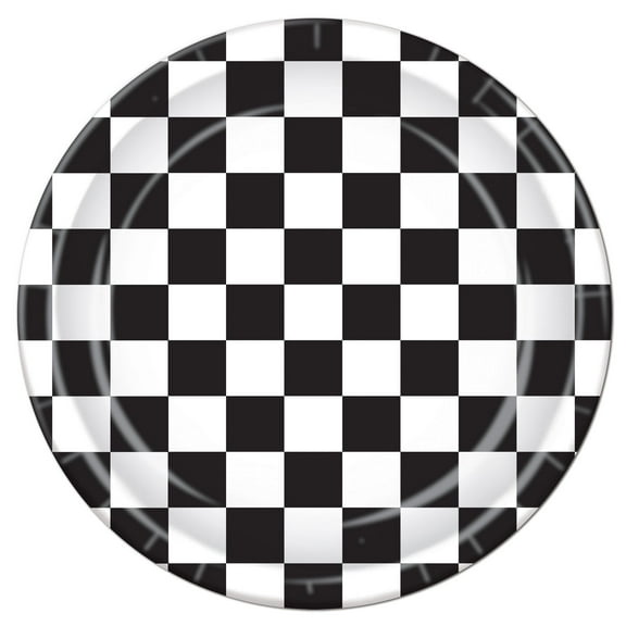 Beistle - Checkered Plates - 9" - Pack of 12