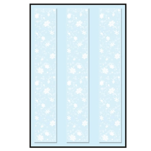 Beistle Christmas Party Decorative Snowflake Party Panels (3 Per Package) - 12 Pack