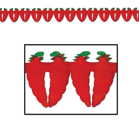 12 Pack Beistle Fiesta Chili Pepper Garland