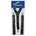 thumbnail image 1 of Beistle Club Pack of 12 Black Roaring 20's Themed Adjustable Sequin Suspenders Costume Accessories, 1 of 2
