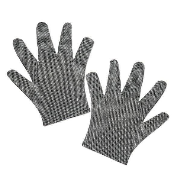 Beistle Club Pack of 12 Gray Chainmail Medieval Style Gloves 11.75"