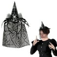 thumbnail image 1 of Beistle Club Pack of 12 Halloween Spider Witch Hat Headband with Veil 12", 1 of 1