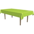 thumbnail image 1 of Beistle Disposable Plastic Banquet Party Tablecloth - 108" - Lime Green - Pack of 12, 1 of 2