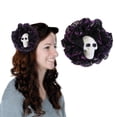 thumbnail image 1 of Beistle Skull Hair Clip Halloween Costume Accessory - 5.5" - Back and White - Pack of 12, 1 of 2