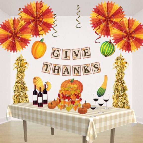 Club Pack of 12 Red, Orange and Yellow Autumn Tissue Fan Hanging Decorations 25"
