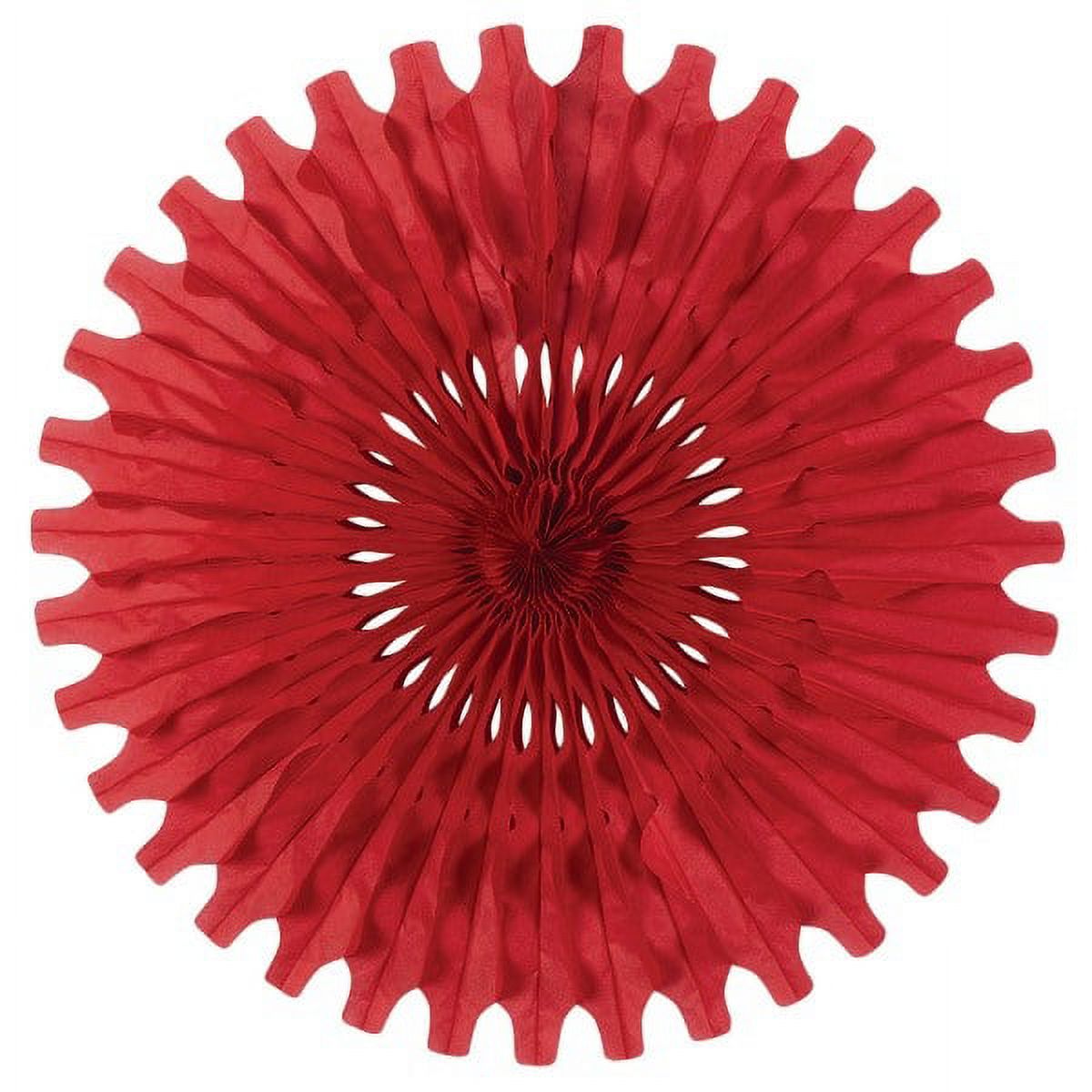 Red DIY Paper Fan Decorations – 16 Inch Hanging Fans, 30-Piece Set For Birthday, Wedding, Graduation Party Decor - View #12