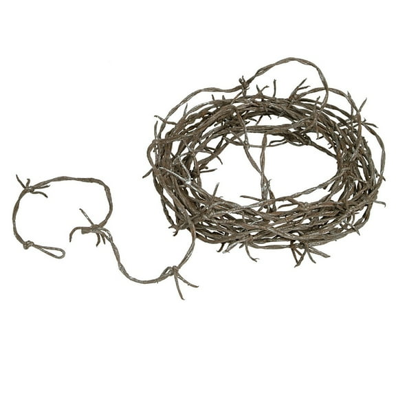Beistle Club Pack of 12 Rusty Barbed Wire Garland Halloween Decoration 12'