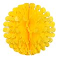 thumbnail image 1 of Club Pack of 12 Yellow Tissue Flutter Ball Hanging Decorations 19", 1 of 2