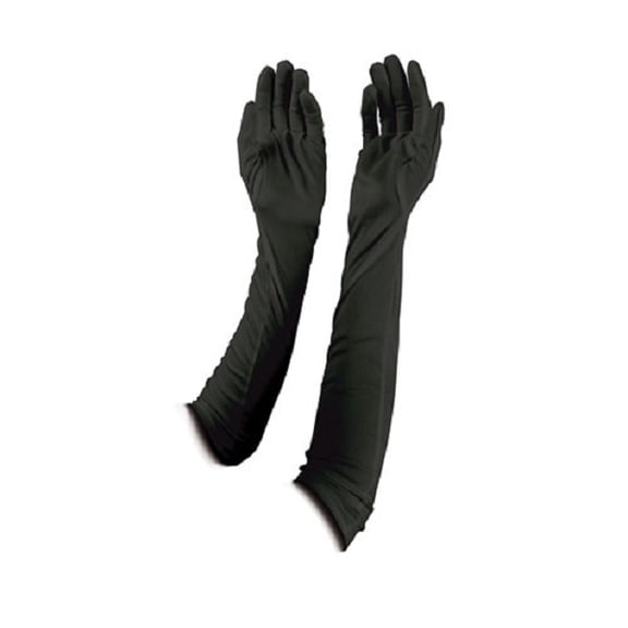 Beistle Club Pack of 24 Jet Black Elbow Length Evening Gloves Costume Accessories 21"