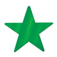 thumbnail image 1 of Club Pack of 36 Starry Night Themed Green Metallic Foil Star Cutout Party Decorations 9", 1 of 2