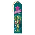 thumbnail image 1 of Beistle Award of Excellence Award Ribbons - 8" - Teal Green - Set of 6, 1 of 2