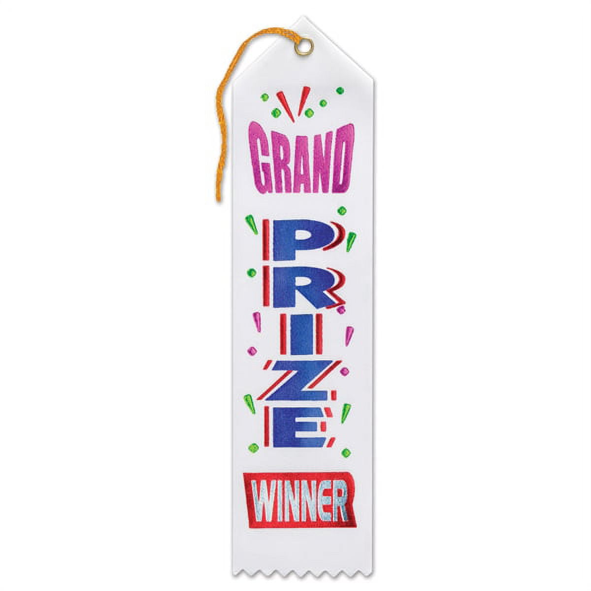 Beistle Grand Prize Winner Award Ribbons - 8