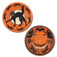 thumbnail image 1 of Beistle Club Pack of 96 Orange and Black Vintage Halloween Paper Party Dinner Plates 9", 1 of 2