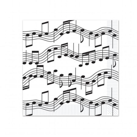 Beistle Company Musical Notes Beverage Napkins