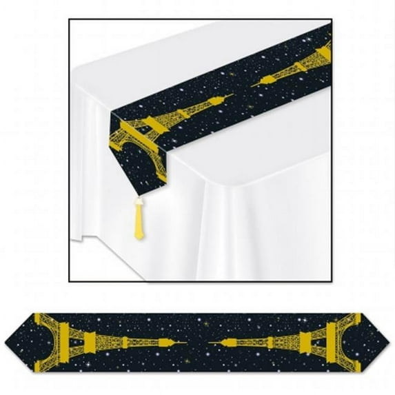 Beistle Company Printed Eiffel Tower Table Runner
