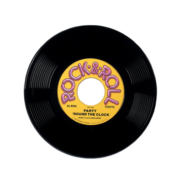 Party Decoration Plastic Record 19" - 12 Pack (1 Per Package)