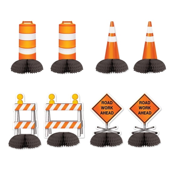 96 Pack Beistle Construction Mini Party Centerpieces