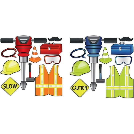Beistle Construction Photo Fun Signs 20 Piece, 4.5" - 21.25", Multicolored