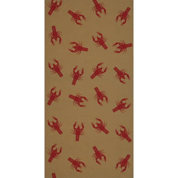 Beistle - Crawfish Kraft Paper Table Roll - 24" x 50' - Pack of 6